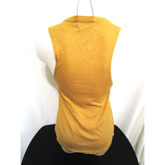 Texas Chica Topo Chico Parody Sleeveless Yellow Tank T Shirt Women S - Picture 4 of 5